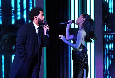 Watch Ariana Grande and The Weeknd's glamorous performance of 'Save ...