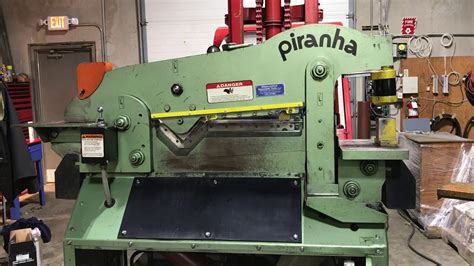 50 Ton Used Piranha P50 Ironworker for sale at Worldwide Machine Tool - YouTube