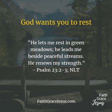 God wants you to rest | Faith - Grace - Jesus