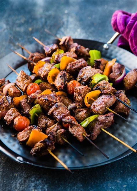 Marinated Beef Shish Kabobs | Recipe | Vegetarian bbq, Kabob recipes, Beef shish kabob