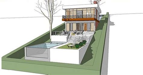 Contemporary House Plans, Modern House Plans, Modern House Design, House On A Hill, House Roof ...