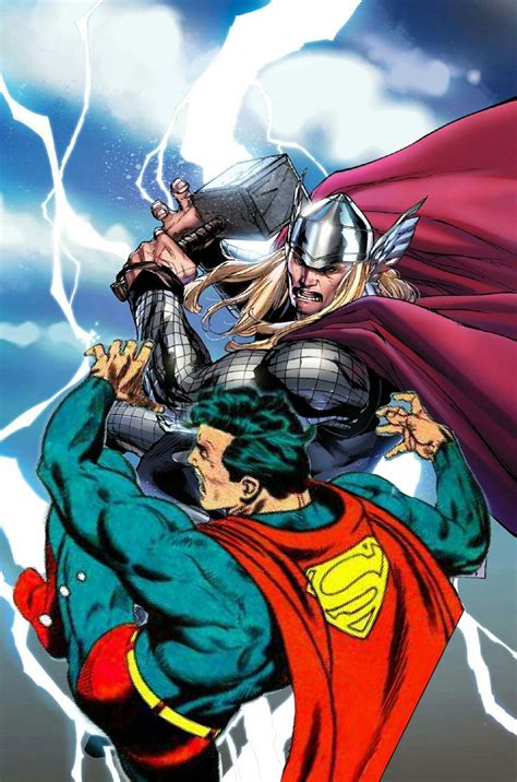 Thor vs Superman | Thor vs superman, Thor comic, Thor comic art