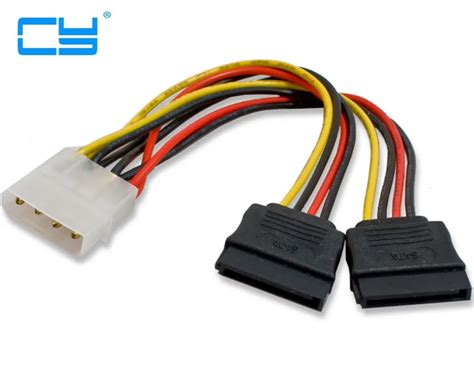 IDE to dual SATA II 15p Y Splitter 10cm hard disk Power supply ...