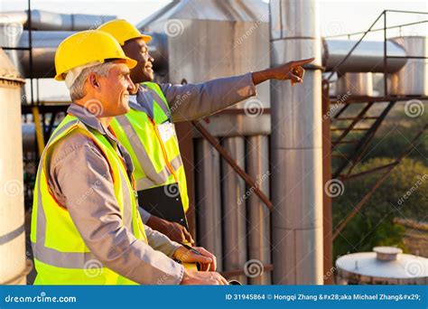 Chemical factory workers stock photo. Image of happy - 31945864