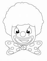 Printable Clown Coloring Pages sketch template