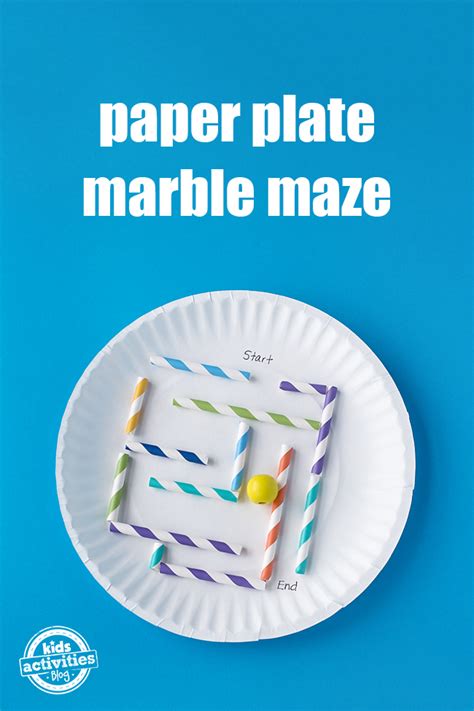 How to Make a Simple Paper Plate Marble Maze