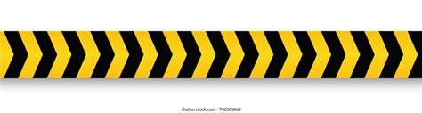 Danger Police Line Yellow Warning Tape Stock Vector (Royalty Free ...