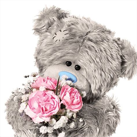 3D Holographic With Flowers Me to You Bear Birthday Card | Teddy pictures, Teddy bear images ...