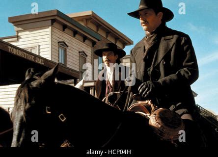 WYATT EARP, Dennis Quaid, Kevin Costner, 1994, ©Warner Bros./courtesy Everett Collection Stock ...