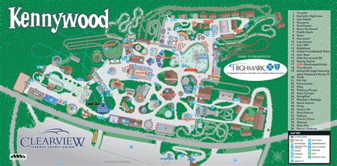 Kennywood Theme Park Map - kennywood Pennsylvania • mappery