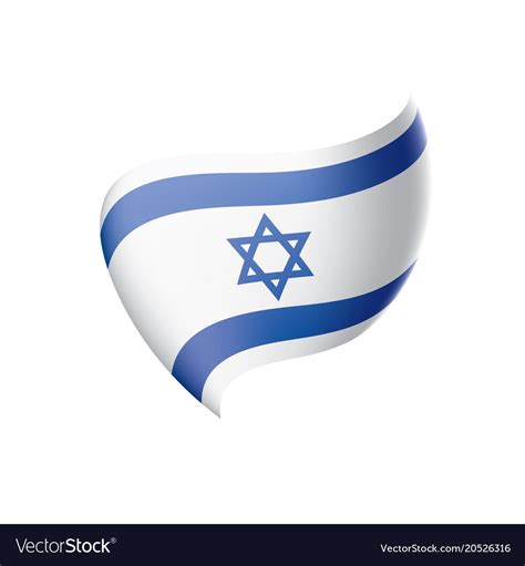 Israel flag Royalty Free Vector Image - VectorStock