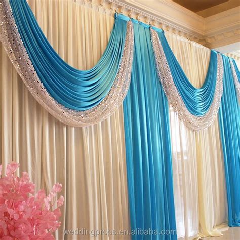 Portable Stage Wedding Curtains Backdrop - Buy Wedding Stage Backdrop ...