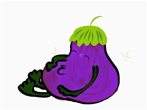 Graphics, Emoji, Art Clipart and Illustration: New, original, Eggplant ...