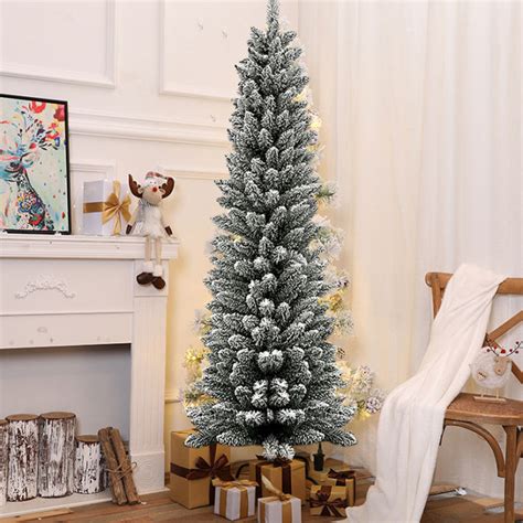 slim christmas tree 5ft on sale christmas decoration for home 6FT 7FT ...