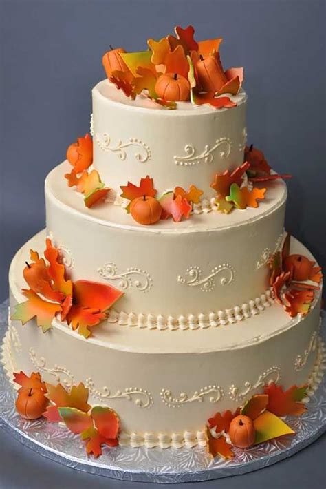 Fall Wedding Cakes That WOW Guide for 2023 | Wedding Forward | Fall cakes, Autumn wedding cakes ...