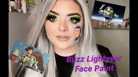 Buzz Lightyear Face Paint - YouTube