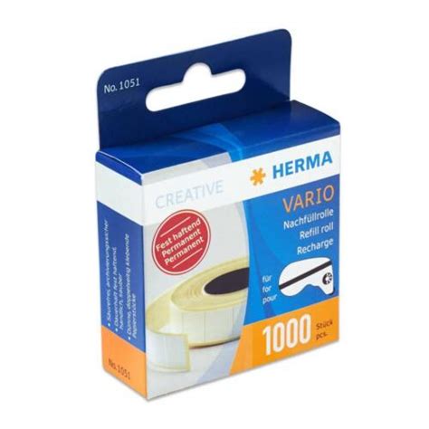 10 x HERMA VARIO Nachfüllrolle 1051 für HERMA VARIO Klebespender 1030 ...