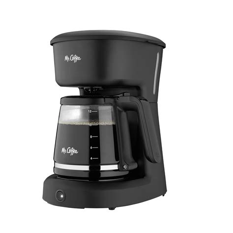 Mr. Coffee 12 Cup Coffee Maker with Easy on/off LED Switch, Black ...