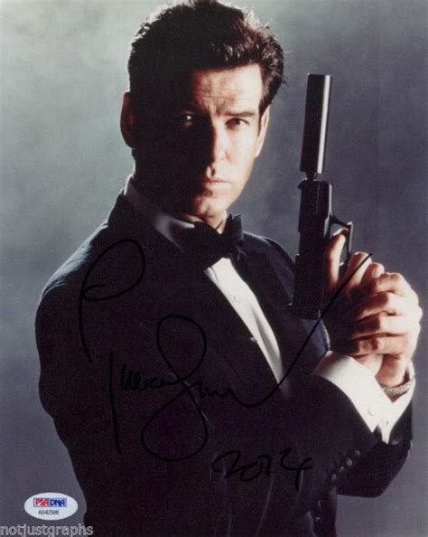 Pierce Brosnan signed James Bond 8x10 Photo PSA/DNA Signature signed in the dark | #1813659080