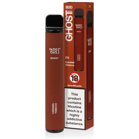 Caramel Tobacco Vapes Bars Ghost 800 Disposable Vape