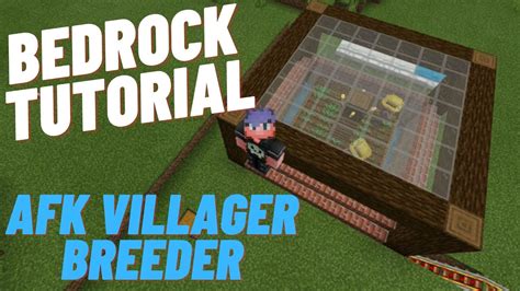 Villager Breeder, Bedrock Tutorial, Minecraft. - YouTube