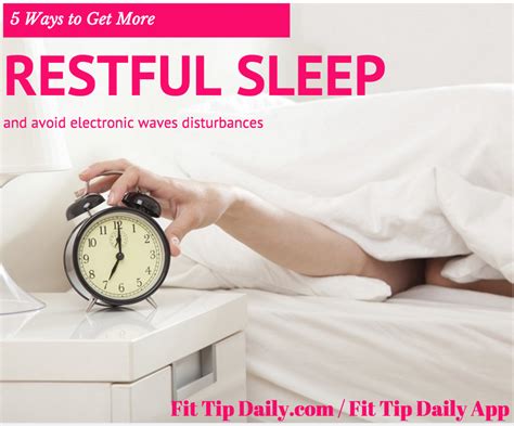 5 Ways to Get More Restful Sleep - Fit Tip Daily