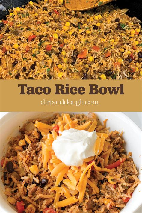 Taco Rice Bowl | Recipe | Rice bowls recipes, Taco rice, Spicy dishes