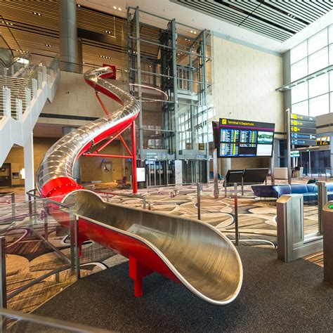 There's A Slide In Changi Airport That Brings You To Your Boarding Gate