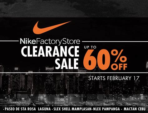 Manila Shopper: Nike Factory Stores Clearance SALE: Feb-Mar 2017