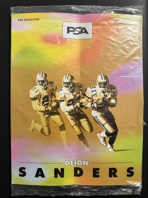 PSA MAGAZINE DECEMBER 2023 Coach Prime Deion Sanders Gold Football Cover Cowboys $13.94 ...