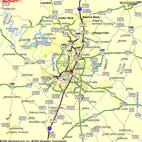 Austin Metro Area Map | Images and Photos finder