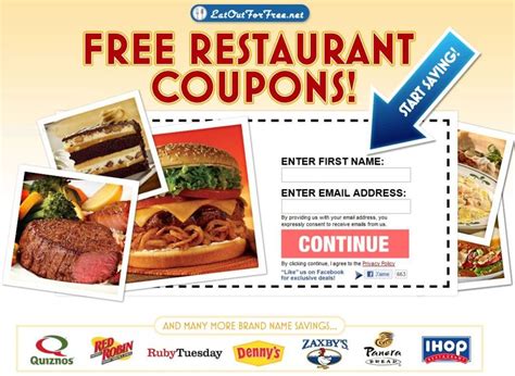 Free Printable Fast Food Coupons