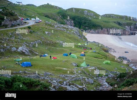 Wild Camping at Ceannabeinne,Durness Stock Photo - Alamy