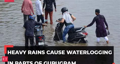 Gurugram rains: Haryana: Heavy rains cause waterlogging in Gurugram at over 25 areas - The ...