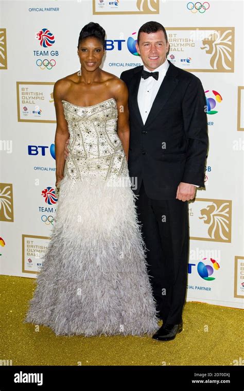 Denise Lewis and guest attending the British Olympic Ball, at the ...