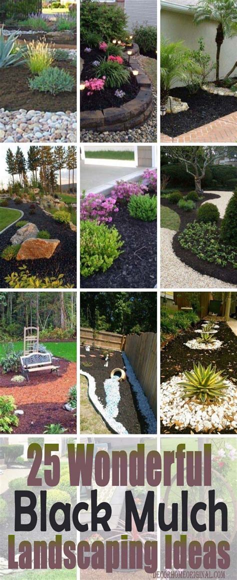 25 Wonderful Black Mulch Landscaping Ideas To Craft The Perfect Yard - Decor Home Original