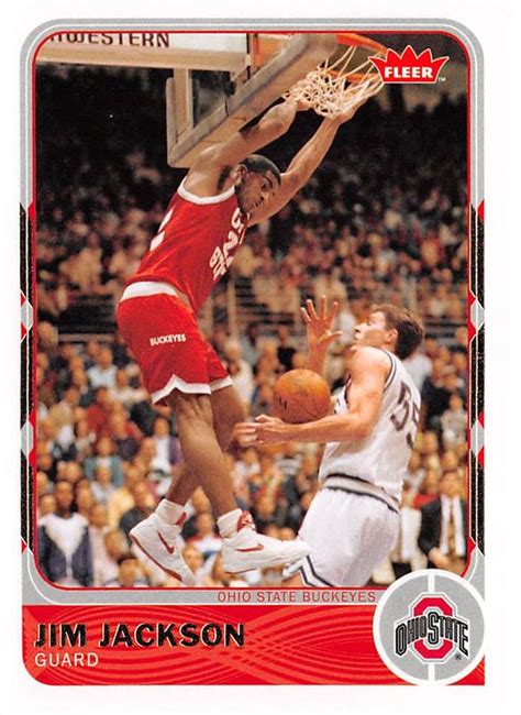 Jim Jackson Basketball Card (Ohio State Buckeyes) 2012 Fleer Retro #37