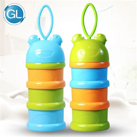 GL 3 Layer BPA Free Baby Breast Milk Powder Storage Infant Food Container Baby Milk Boxes ...