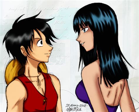 Luffy x Robin by MisaDN on DeviantArt