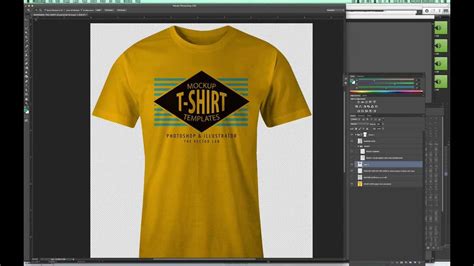 Mockup a T-Shirt Design in Photoshop so it Looks Real - YouTube