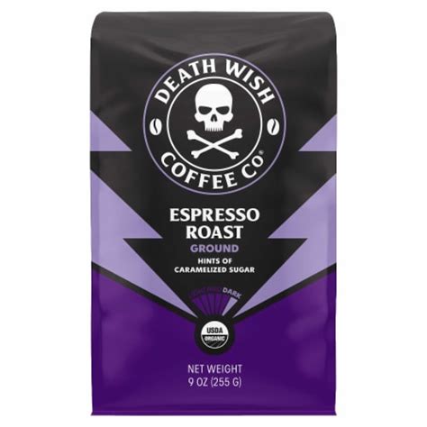 Death Wish Coffee Co.® Espresso Roast Organic Ground Coffee, 9 oz - City Market