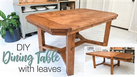 Diy Dining Room Table With Leaf | Brokeasshome.com