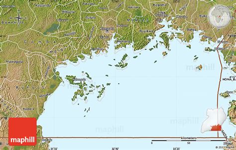 Satellite Map of Lake Victoria