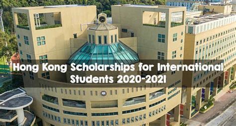 Hong Kong Scholarships for International Students 2020-2021 | HKBU ...