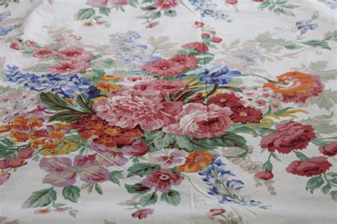 Ralph Lauren Southampton floral print all cotton fabric, vintage flat ...