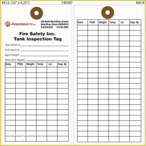 Browse Our Sample of Fire Extinguisher Inspection Checklist Template for Free in 2022 ...