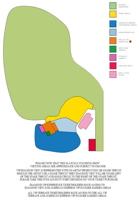 BST Hyde Park Festival Map - Lana Del Rey 2023