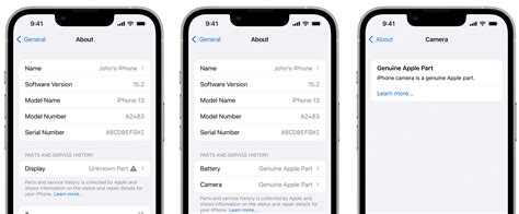 New in iOS 15.2: iPhone parts and service history