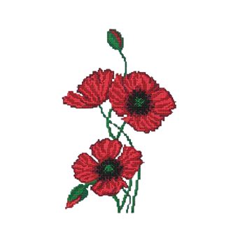 Poppy flower Machine embroidery design Poppy embroidery Flo - Inspire ...