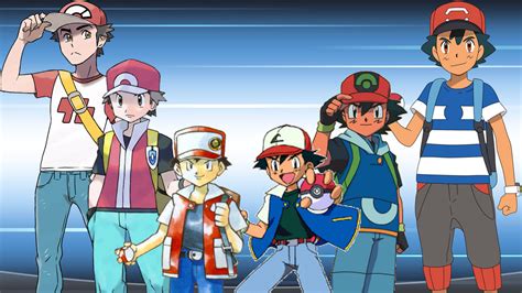 Ash and Red Comparing - Pokemon by 64smashmaster3ds on DeviantArt